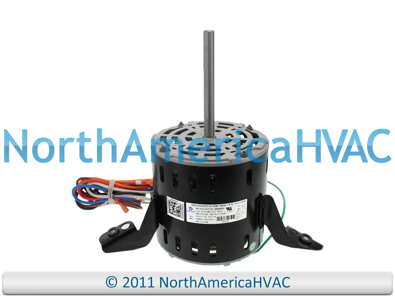 OEM 3/4 HP Furnace Blower Motor Replaces Zhongshan Broad-Ocean YDK